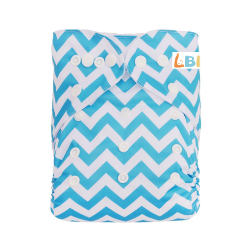 LBB(TM) Baby Resuable Washable Pocket Cloth Diaper,Blue Stripes