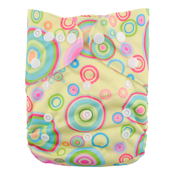 LBB(TM) Baby Resuable Washable Pocket Cloth Diaper,Multicolor Bubble