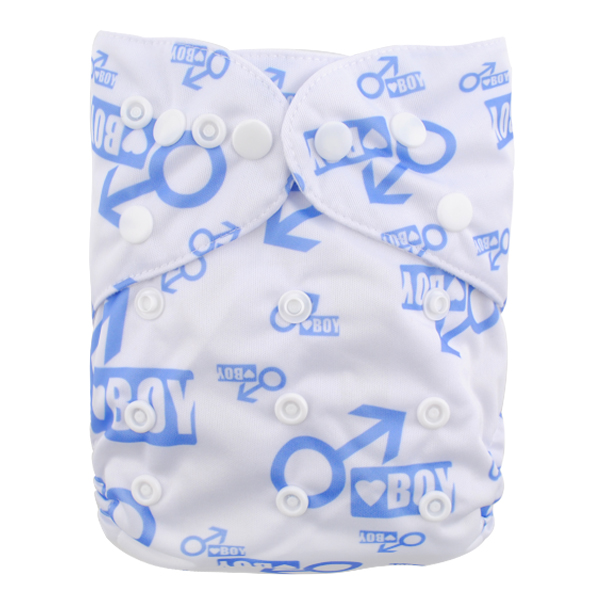 LBB(TM) Baby Resuable Washable Pocket Cloth Diaper,Boy Symbol